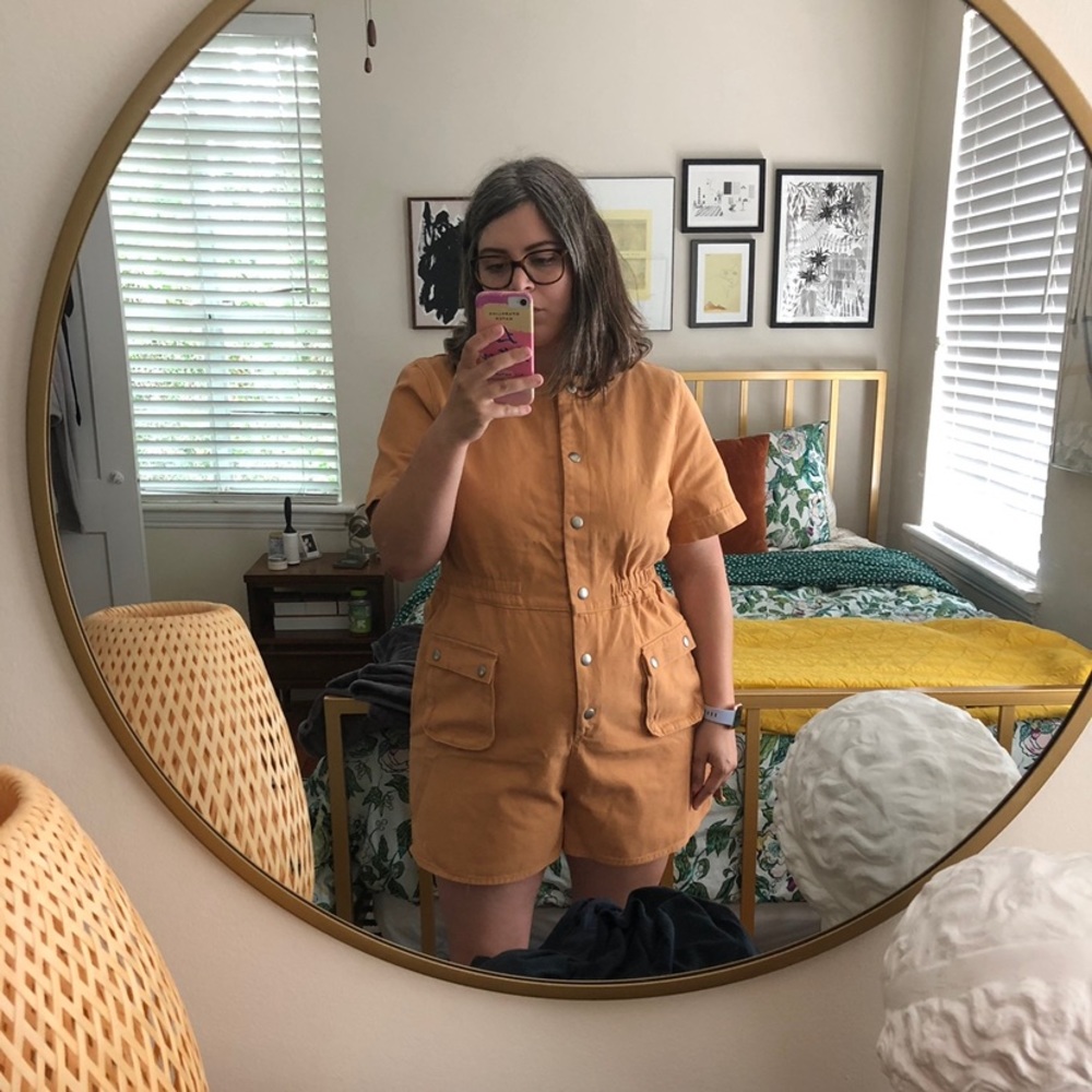 ASOS denim romper